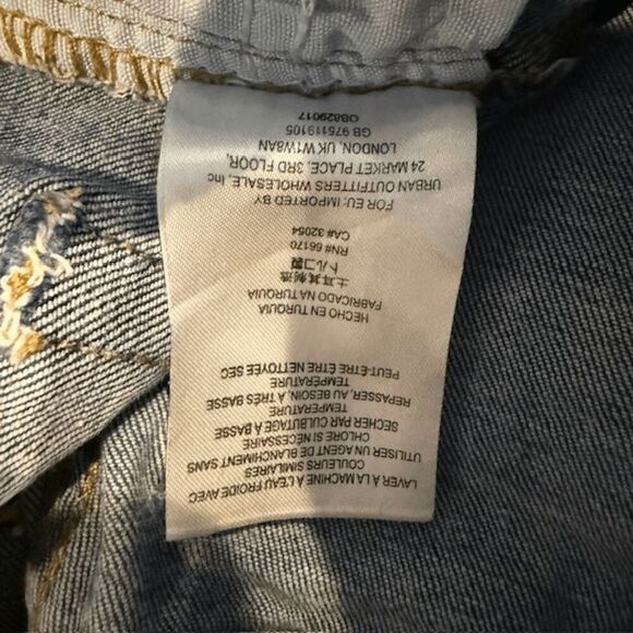 Free People High Rise Skinny Frayed Hem Jeans Distressed Medium Wash Size 27 - Picture 8 of 15